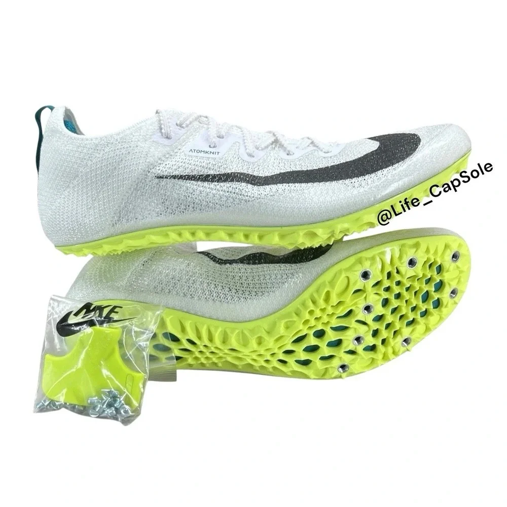Size‎ 6.5 Nike Zoom Superfly Elite 2 Men's Flyknit White Green Spikes FZ9662-100
